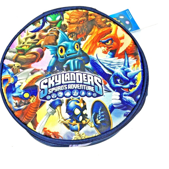 Skylanders Carrying Case Spyro Adventure Round Storage Lunch Box‎ Bag - Picture 1 of 4